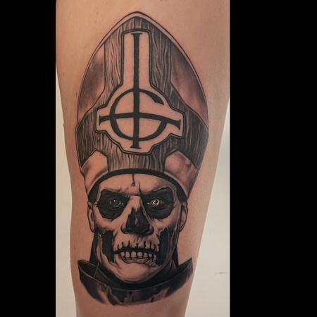 tattoos/ - Papa Emeritus Ghost Tattoo - 143631